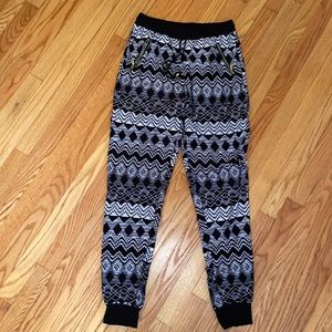 Tribal Print Joggers. Size 1X